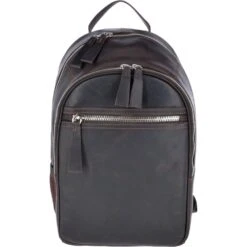 Unisex Leather Oily Hunter Backpack Brown : 1663