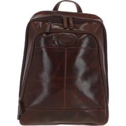 Unisex Mayfair Hi Veg Leather Backpack Tempo Brown : 8144