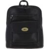 Unisex Michigan Leather Backpack Black : M-66