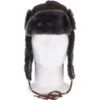 Unisex Sheepskin Trapper Hat Brown/Brissa : Barin