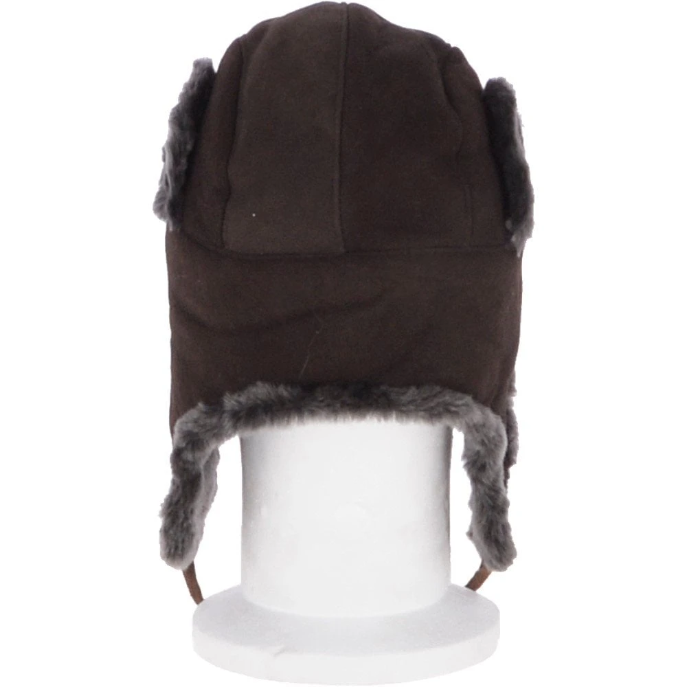 Unisex Sheepskin Trapper Hat Brown/Brissa : Barin - Image 3