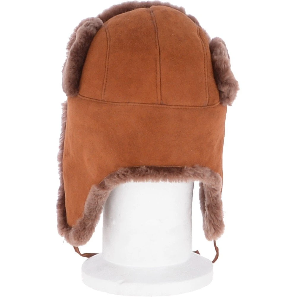 Unisex Sheepskin Trapper Hat Whisky : Barin - Image 3