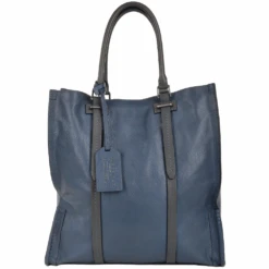 The Bridge Unisex Shopper Work Bag Blue : 00650141P 2K
