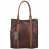 The Bridge Unisex Shopper Work Bag Brown : 0650041P