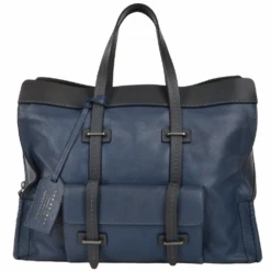 The Bridge Unisex Travel And Shopper Bag Blue : 00650641P 2K