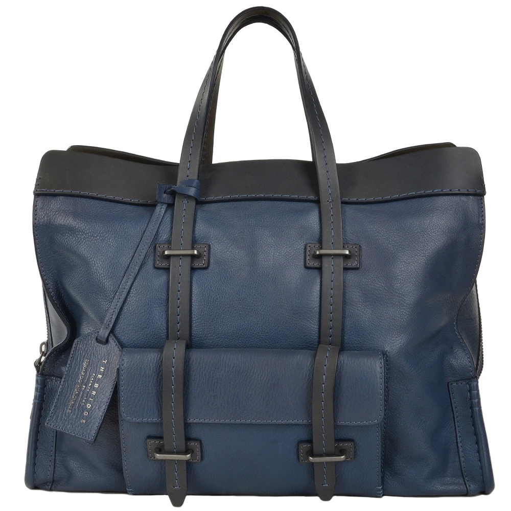 The Bridge Unisex Travel And Shopper Bag Blue : 00650641P 2K