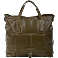 The Bridge Unisex Travel And Shopper Bag Moss Green/ruthenium - 61255 01 4B NH