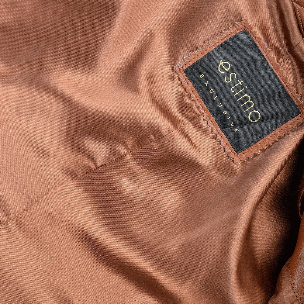 Veg Tanned Biker Jacket Tan : Kiara - Image 6