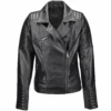 Vegetable Tanned Leather Biker Jacket Black : Eleonare
