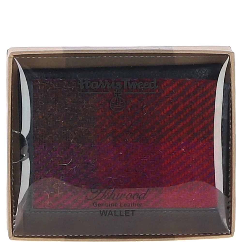 Versatile Leather X Harris Tweed RFID Secure Wallet Navy/Pink: TW-17-06-NP - Image 5