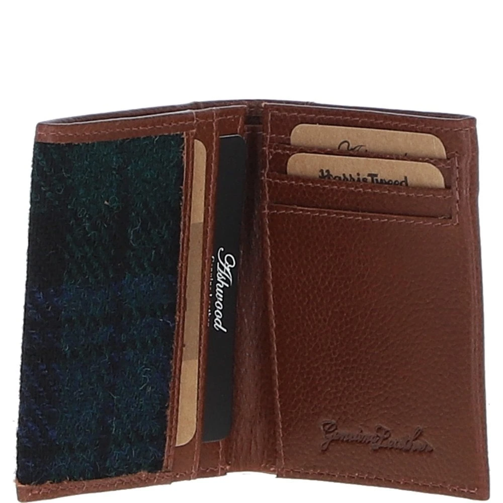 Versatile Leather X Harris Tweed RFID Secure Wallet Tan/Watch: TW-17-04-TW - Image 2
