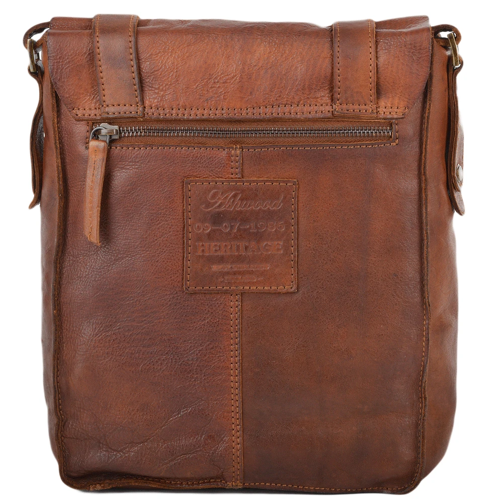 Vintage A4 Messenger Bag Rust : 7995 - Image 3