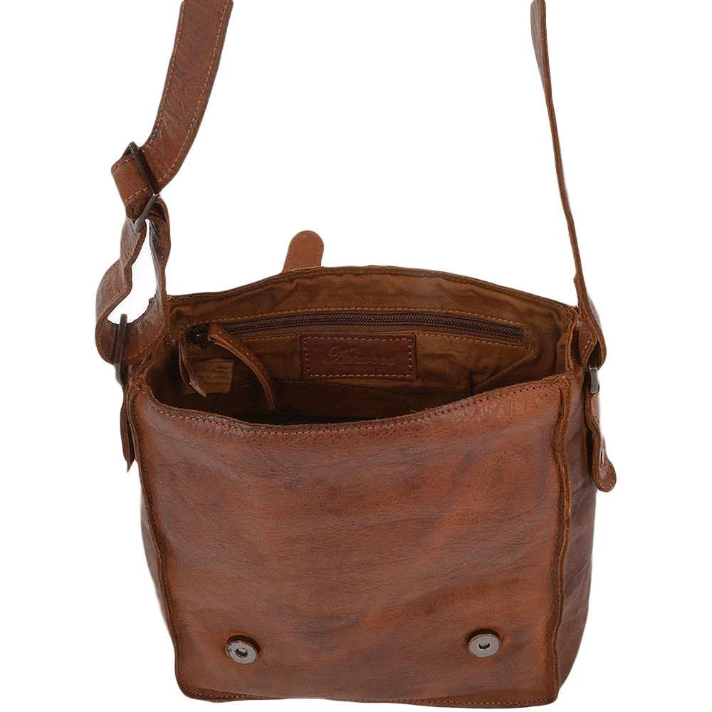 Vintage A4 Messenger Bag Rust : 7995 - Image 4