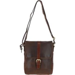 Vintage Cow Oily Leather Travel Bag Brown/Brandy: FEN-781