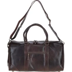 Vintage Leather Duffel Bag Brown: TL-001