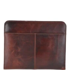 Vintage Leather Luxury A4 Metal Binder Sleeve Tan : Noah