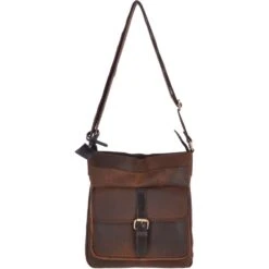 Vintage Oily Hunter Leather Travel Bag Brown : Doug