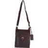 Vintage Small Leather Travel Shoulder Bag Brandy – G24
