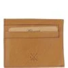Waxy Leather Classic 6 Card Holder Wallet Cognac: W-84