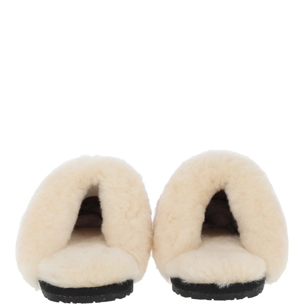 Women's Classic Suede Sheepskin Slippers Black/Silver: Fen-Ladies - Image 2