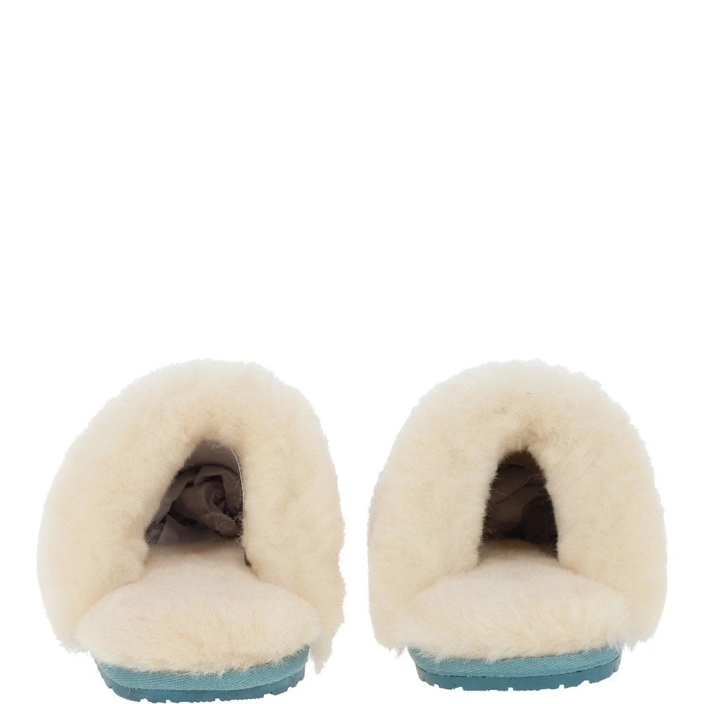 Women's Classic Suede Sheepskin Slippers Powder Blue : Fen-Ladies - Image 2