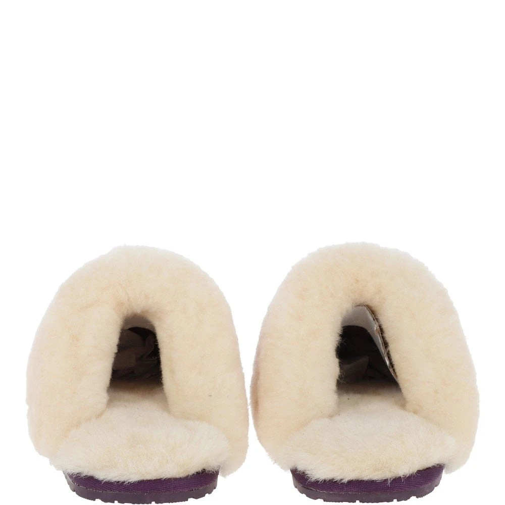 Women's Classic Suede Sheepskin Slippers Purple : Fen-Ladies - Image 2
