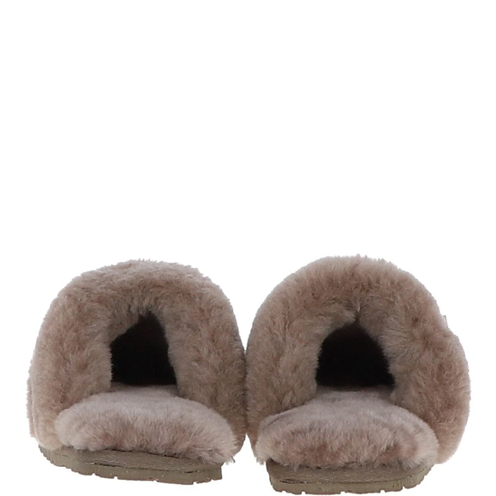 Women's Classic Suede Sheepskin Slippers Taupe: Fen-Ladies - Image 4
