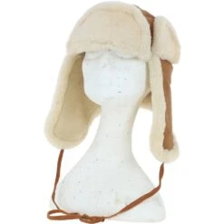Women's Sheepskin Hat Tan: DB 208