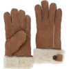 Womens Leather Sheepskin Gloves Light Tan-2: FEN-903
