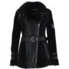 Womens Luxury Sheepskin Jacket Black: NC11