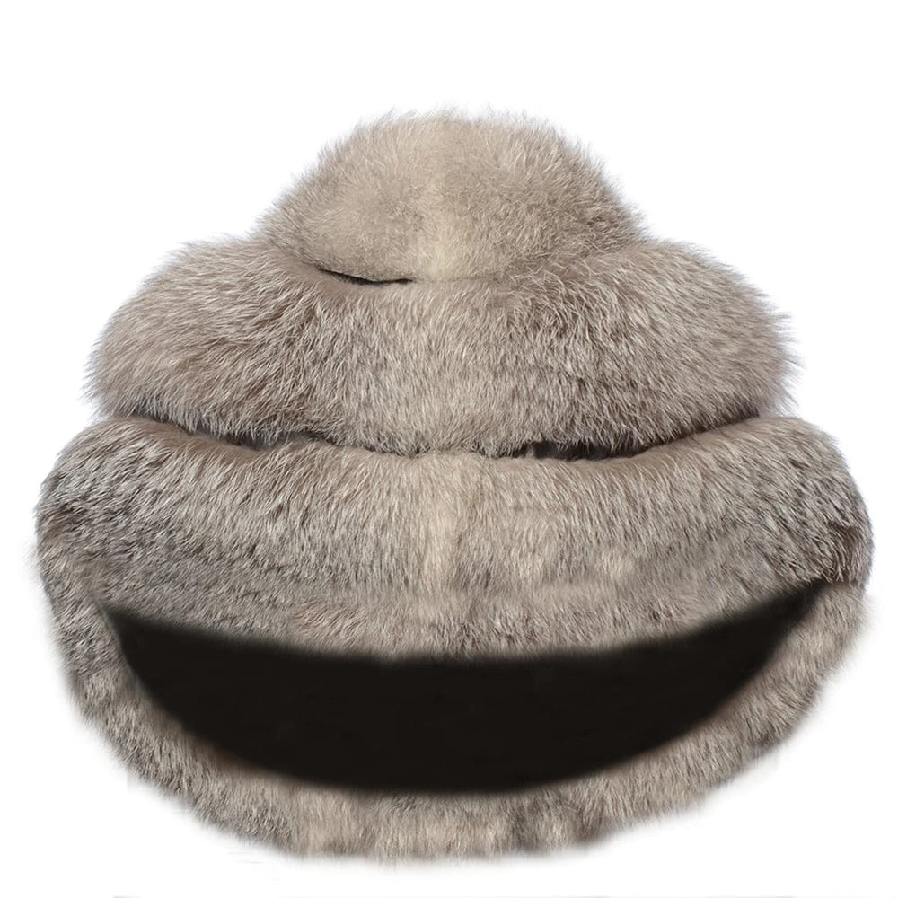 Womens Natural Fox Collar : 090 Frost - Image 3