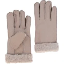 Women's Sheepskin Gloves Beige : DB-806