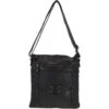 Woven Classic Large Leather Vintage Crossbody Bag Dark Grey : D-72