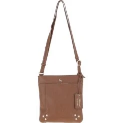 'XSpirit' Leather Crossbody Bag Tan: 63033/CB4
